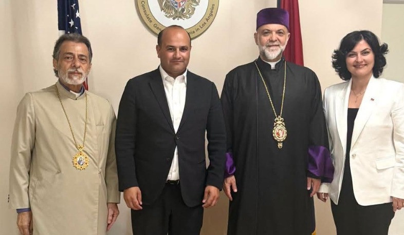 Դեսպան Մկրտչյանն ու Լոս Անջելեսում ՀՀ գլխավոր հյուպատոսը հյուրընկալել են ԱՄՆ Արևմտյան թեմերի առաջնորդներին