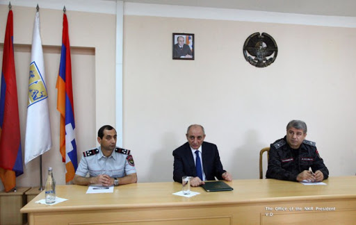 Բակո Սահակյանն այցելել է Արցախի ոստիկանություն. Քննարկել են կորոնավիրուսի եւ ընտրությունների հարցերը