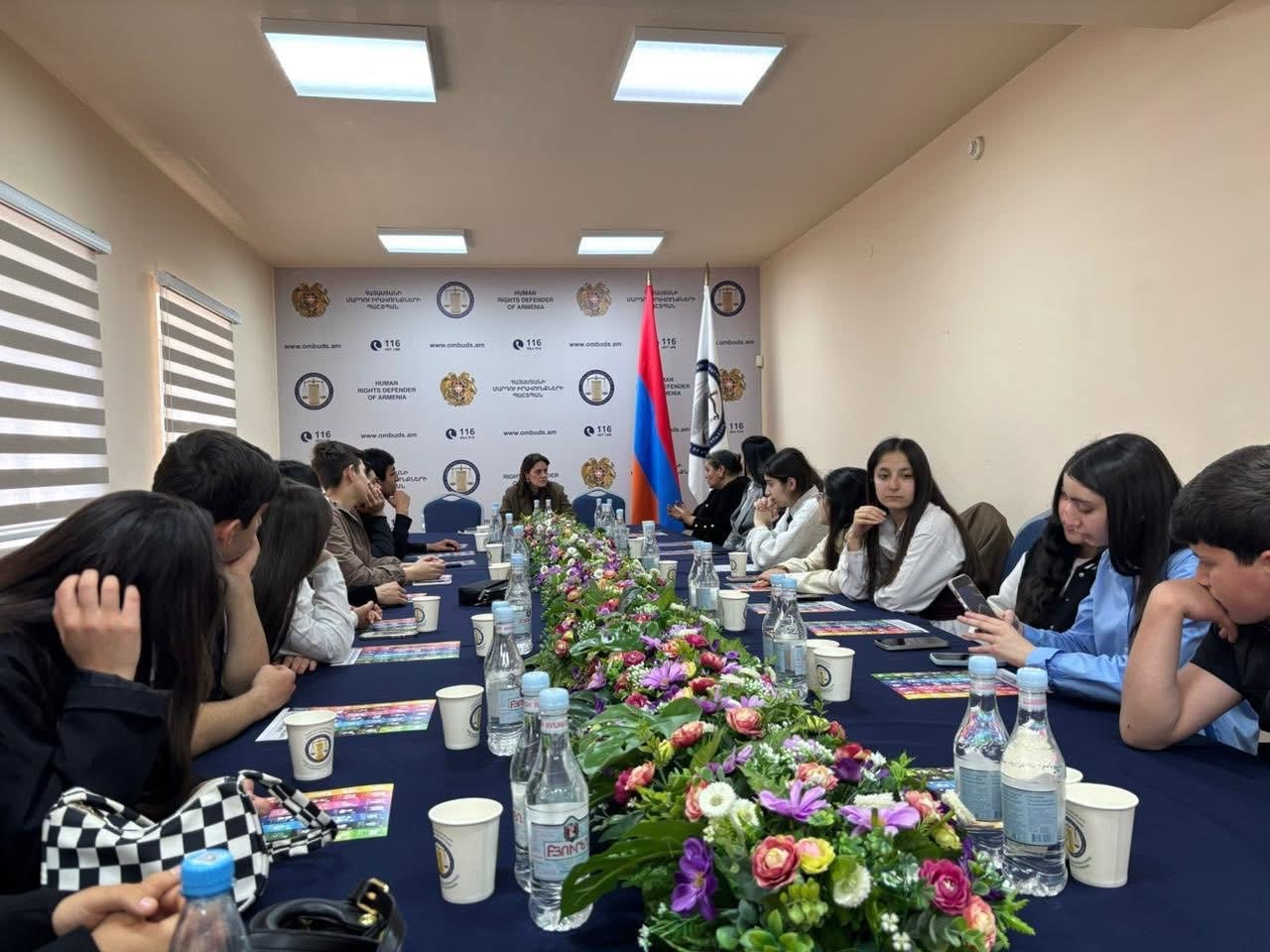 Ագարակի Տաճատ Թերլեմեզյանի անվան միջնակարգ դպրոցի աշակերտները ճանաչողական այց են կատարել ՄԻՊ աշխատակազմ