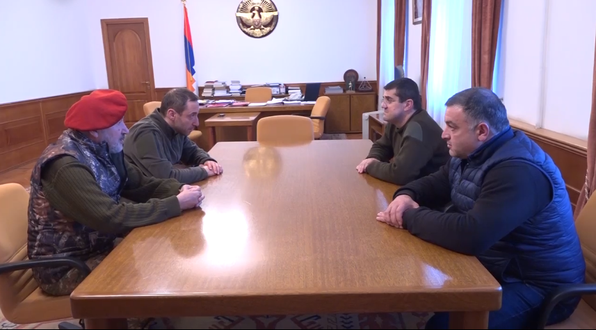 Արցախի նախագահն ընդունել է Երևանի քաղաքապետ Հայկ Մարությանին (տեսանյութ)