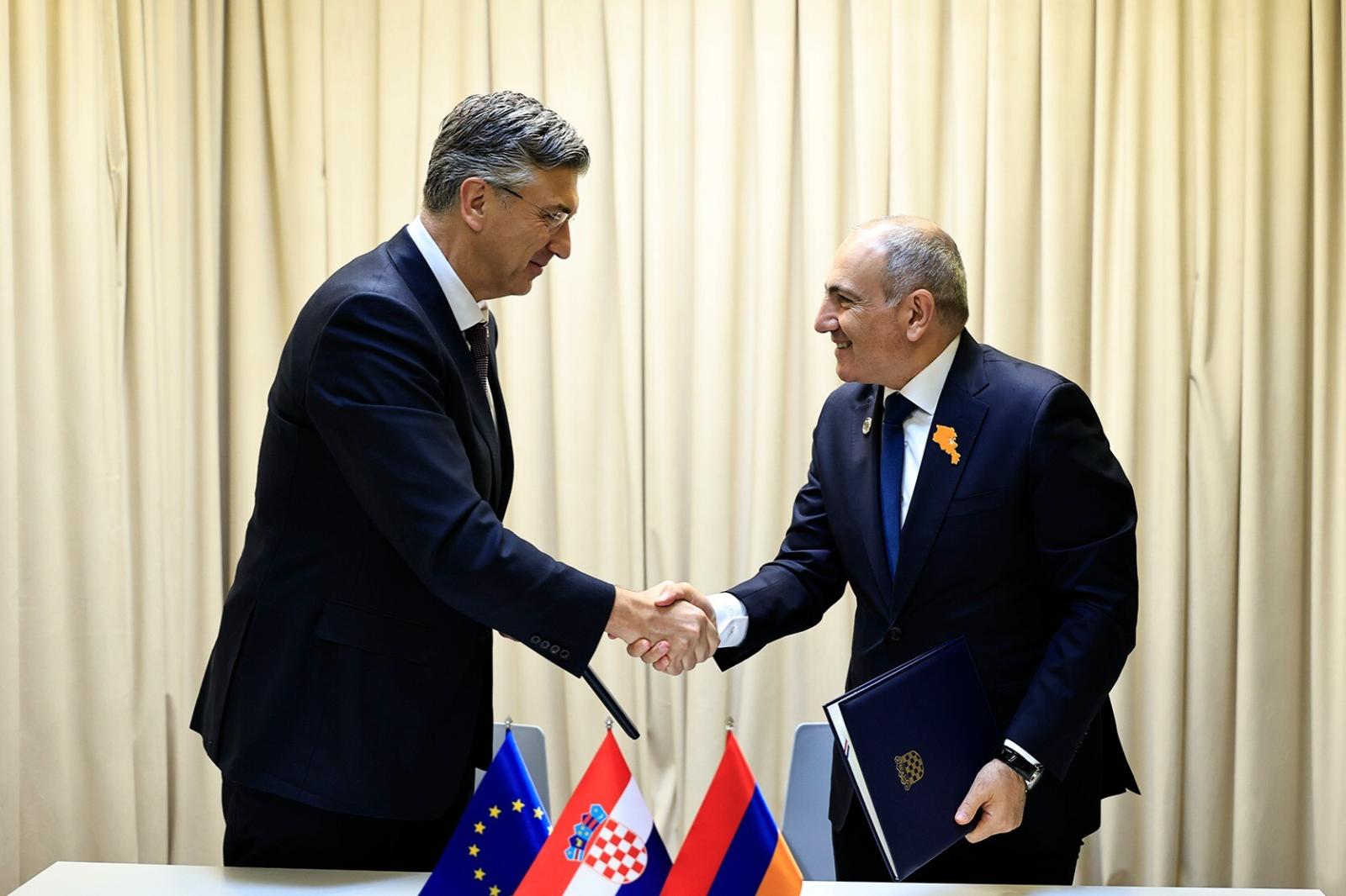 Խորվաթիան վճռականորեն աջակցում է Հայաստանի բարեփոխումների ջանքերին և ԵՄ-ի հետ նրա խորացող գործընկերությանը. Պլենկովիչը շնորհավորել է Փաշինյանին