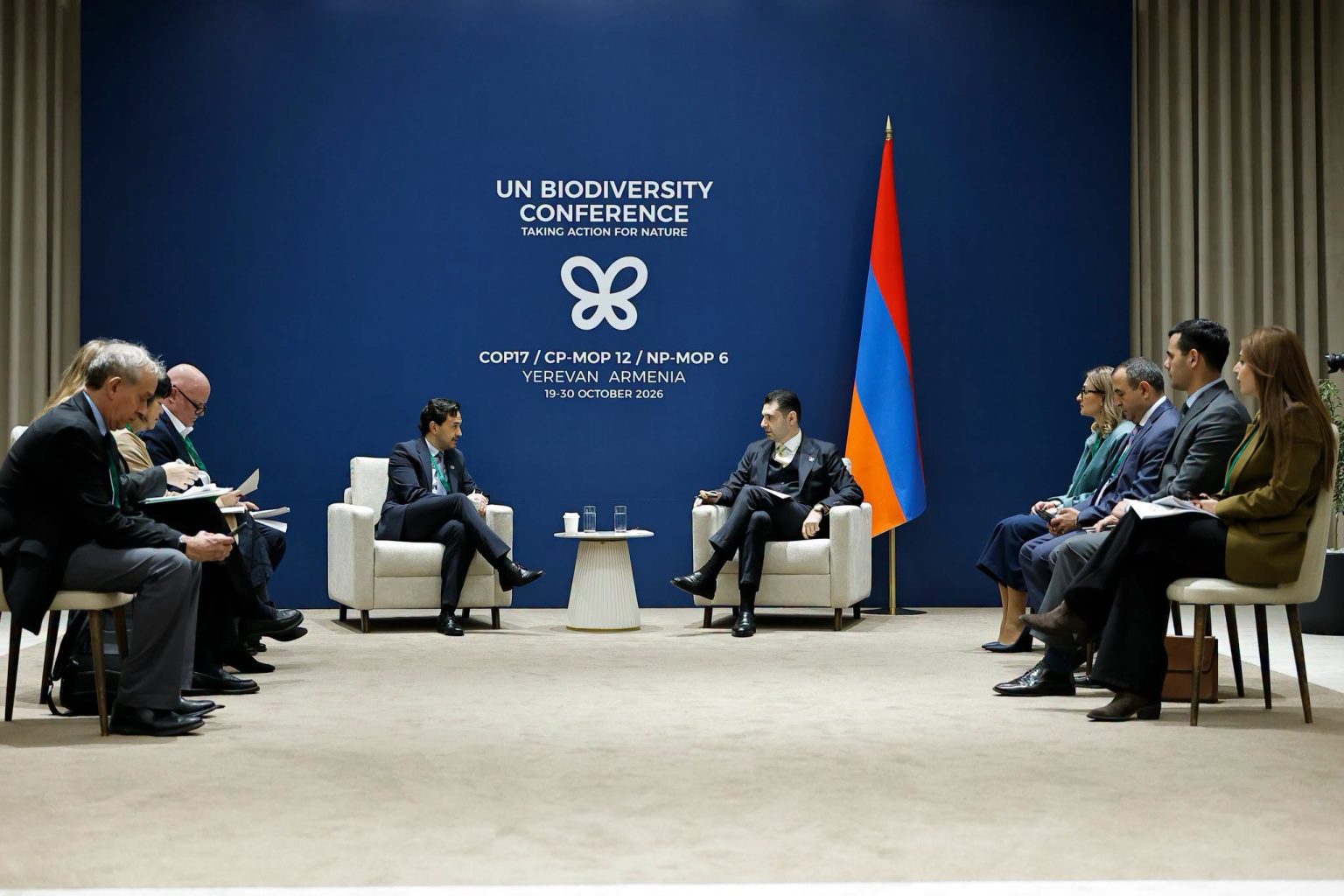 Համբարձում Մաթևոսյանը հանդիպել է Գլոբալ էկոլոգիական հիմնադրամի գլխավոր գործադիր տնօրենի հետ