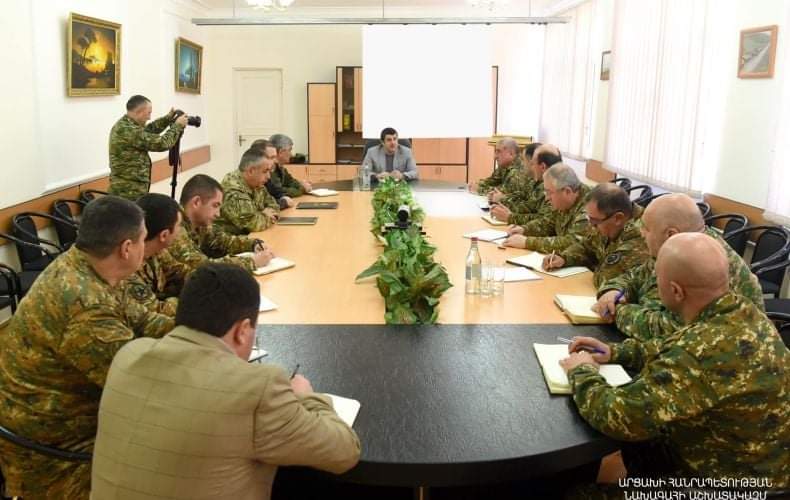 Արցախի նախագահը բարձր է գնահատել օրերս ՊԲ-ի, ուժային մյուս կառույցների, կամավորականների՝ Հայրենիքի պաշտպանության գործում ցուցաբերած խիզախությունը