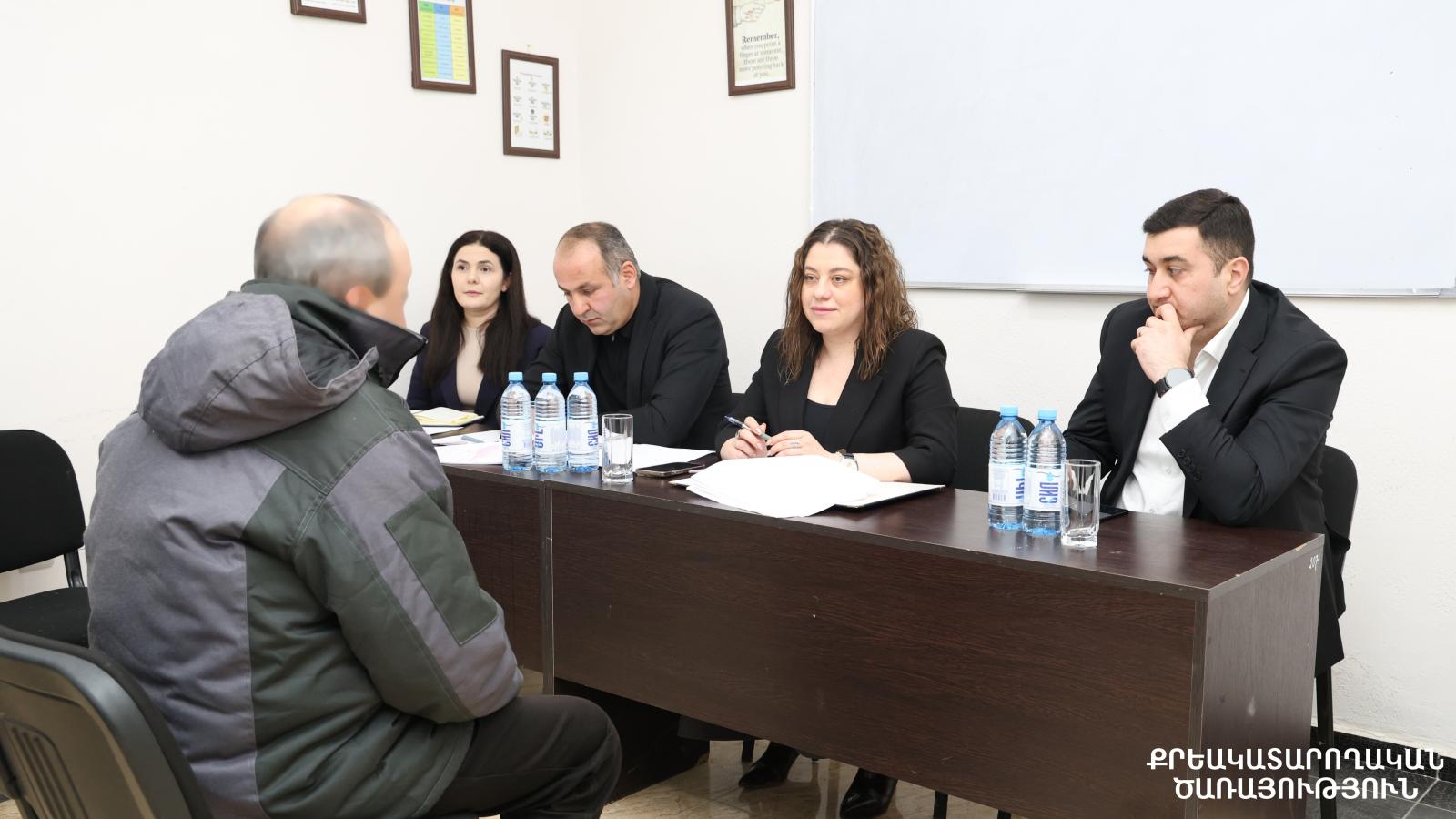 Քրեակատարողական ծառայության ղեկավար կազմն ընդունել է «Սևան» ՔԿՀ-ի ցմահ դատապարտյալներին