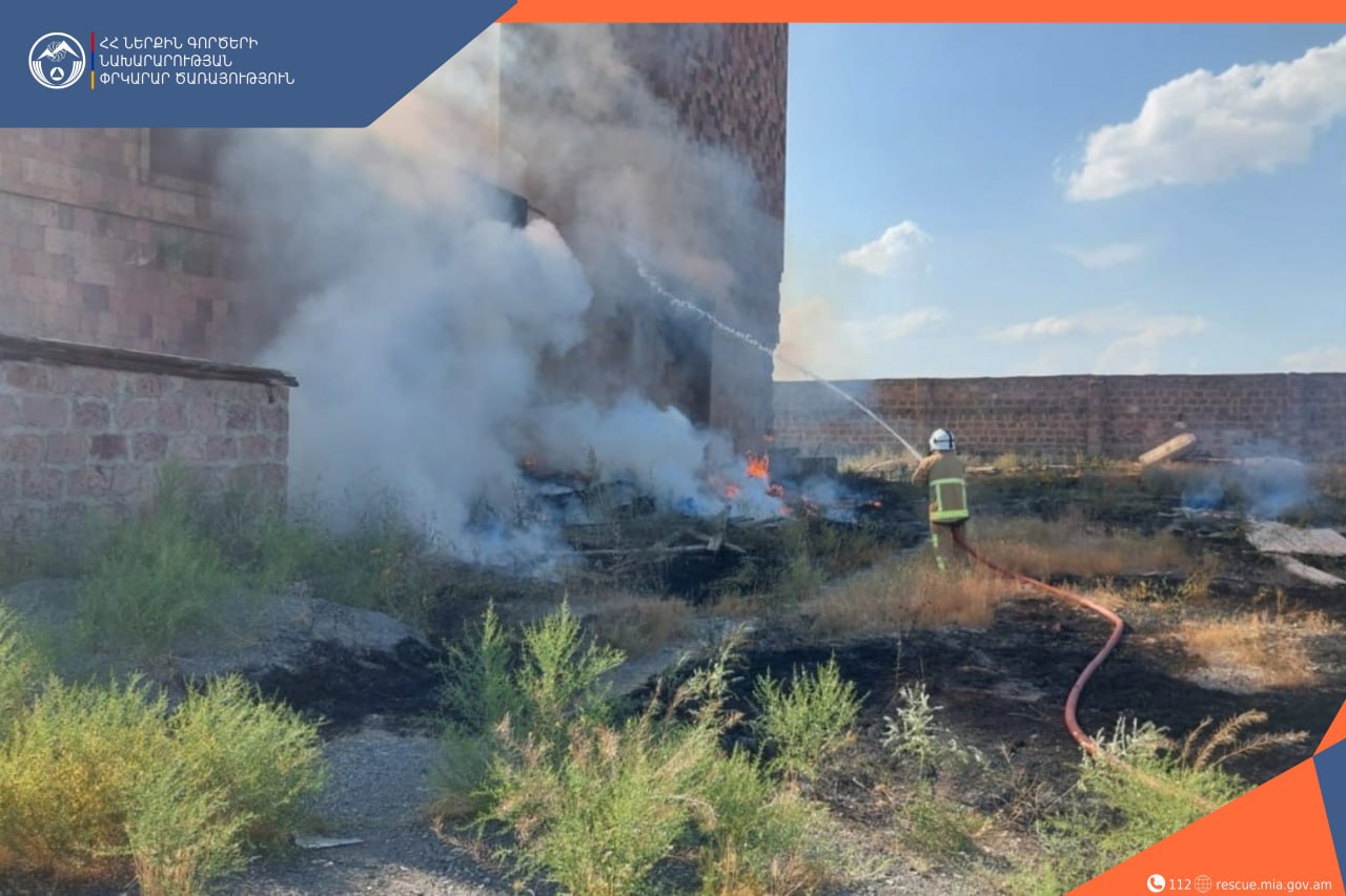 Հրշեջ-փրկարարները մարել են չշահագործվող կահույքի արտադրամասում բռնկված հրդեհը