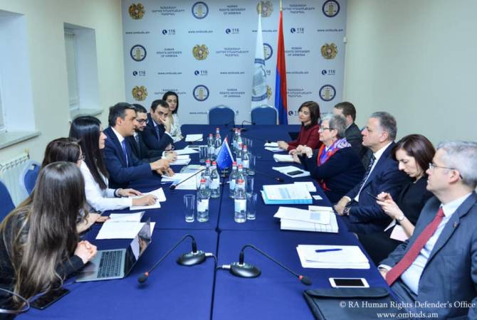 Արման Թաթոյանն ու Արմեն Ղազարյանը հանդիպում են ունեցել ԵՄ պատվիրակության հետ