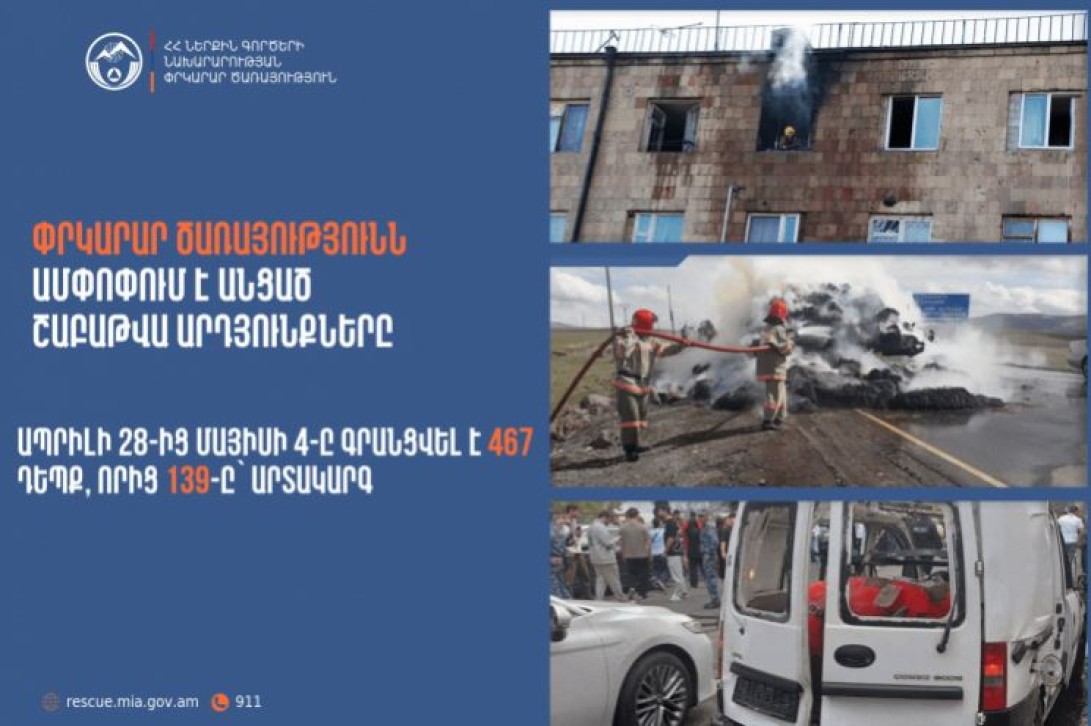 Տուժել է 95, զոհվել՝ 9 մարդ. ՓԾ-ն ամփոփում է անցած շաբաթը