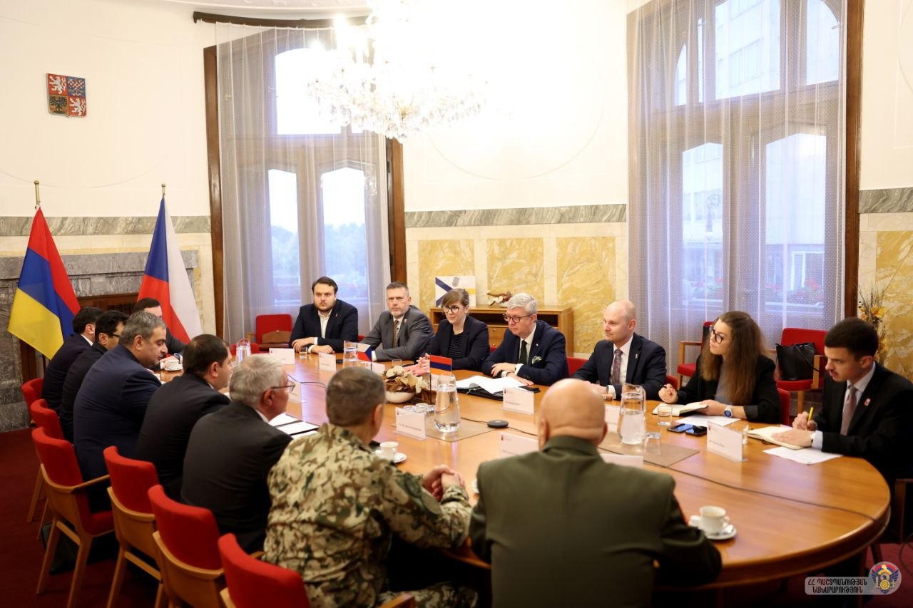 Պապիկյանն ու Չեխիայի փոխվարչապետը քննարկել են ռազմատեխնիկական համագործակցությանը վերաբերող հարցեր