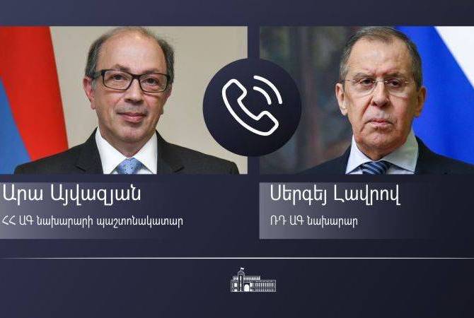Արա Այվազյանը Սերգեյ Լավրովին տեղեկացրել է Հայաստանի պետական սահմանին տեղի ունեցած միջադեպի մասին