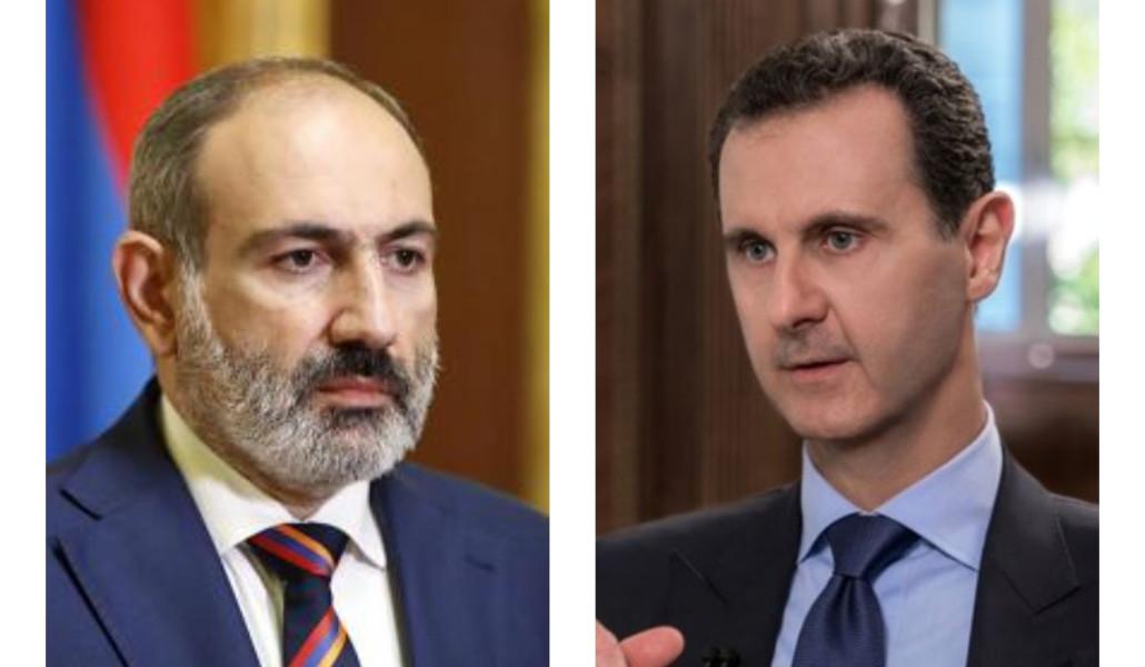 Լիահույս եմ, որ հայ-սիրիական դարերով փորձված բարեկամությունը կշարունակի օրինակ ծառայել միջազգային հարաբերությունների ոլորտում. Փաշինյանը՝ Բաշար Ալ-Ասադին