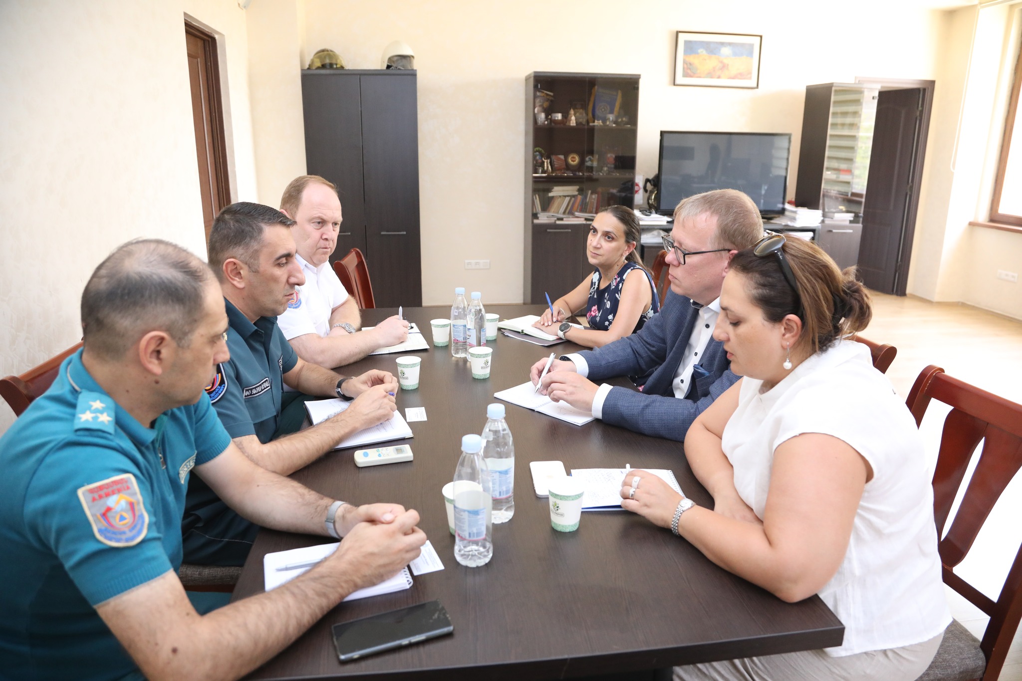 Փրկարար ծառայության տնօրենի տեղակալ Տիգրան Պետրոսյանն ընդունել է էստոնացի փորձագետ Լաուրի Տաբուրին