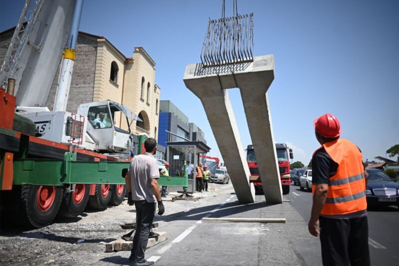 Երևանի հյուսիսային ավտոկայանի մոտ պետբյուջեի միջոցներով կառուցվում է վերգետնյա հետիոտնային անցում