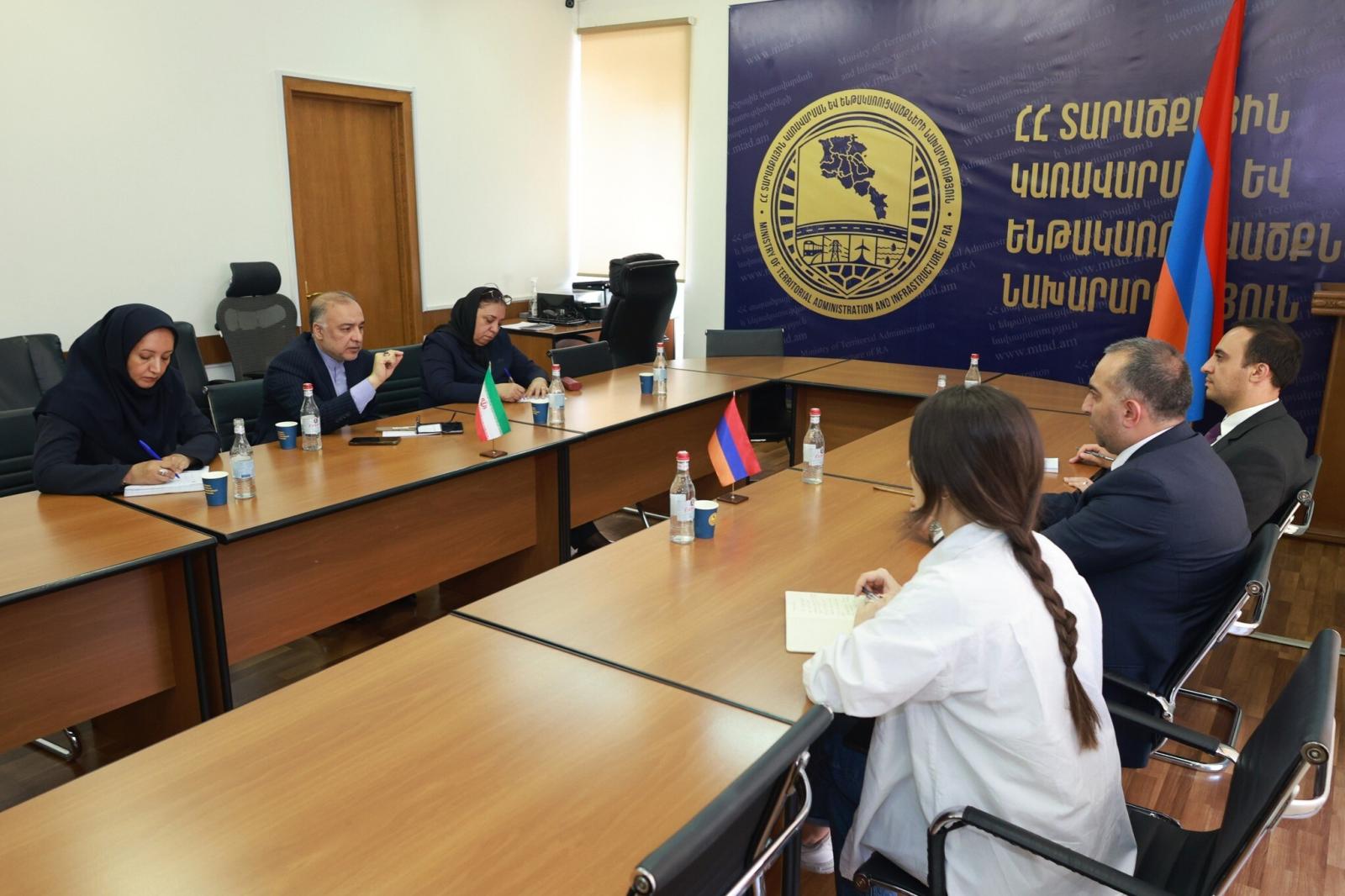 ՀՀ ՏԿԵ փոխնախարարն ընդունել է Իրանի դեսպանին