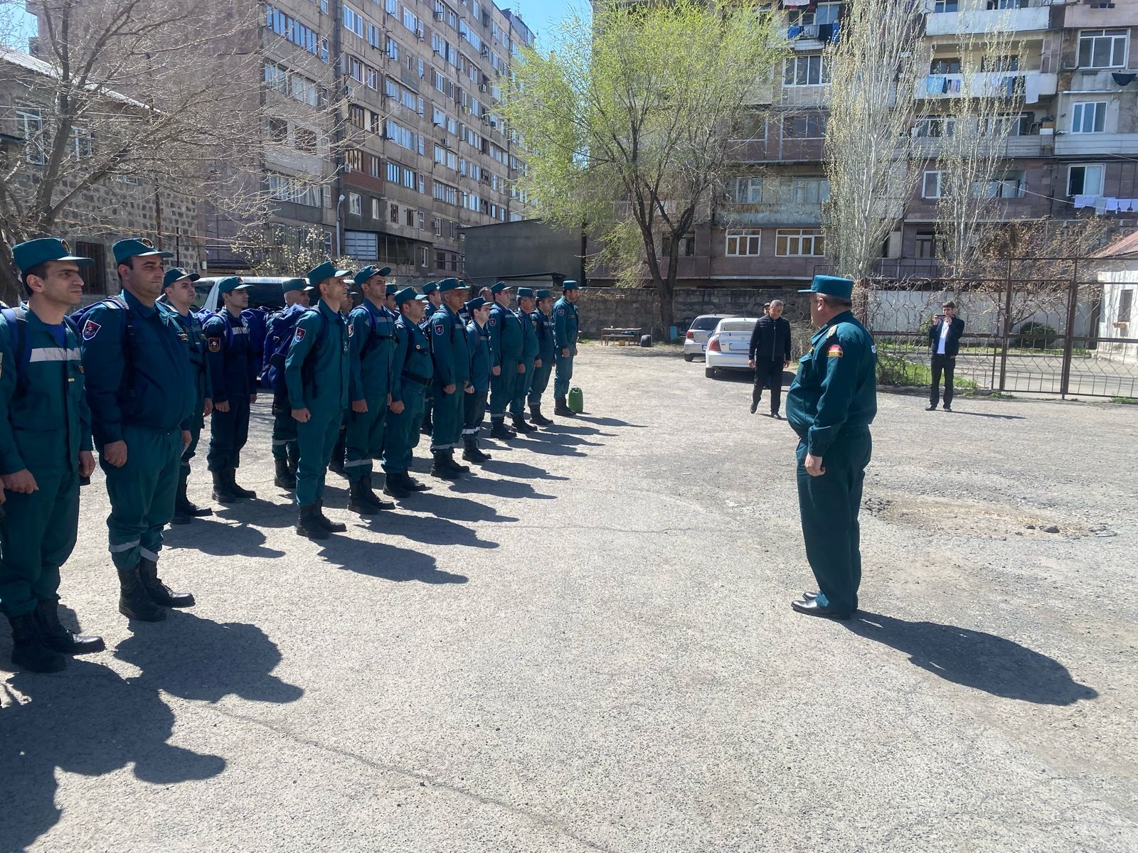 ԵՓՎ թիվ 4 հրշեջ-փրկարարական ջոկատում անցկացվել է շարային ստուգատես