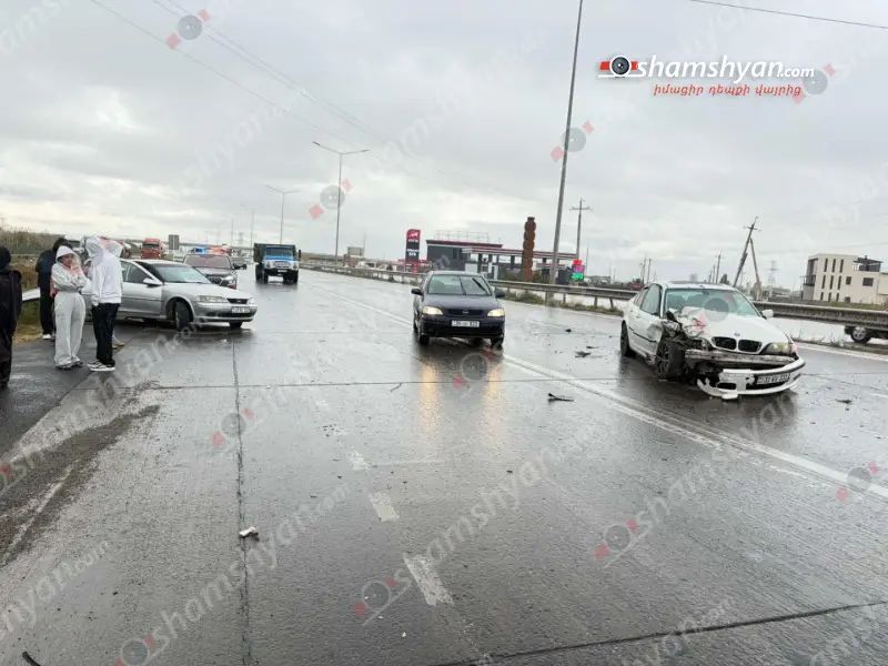 Երևան-Երասխ ավտոճանապարհին բախվել են «BMW»-ն և «Opel»-ը
