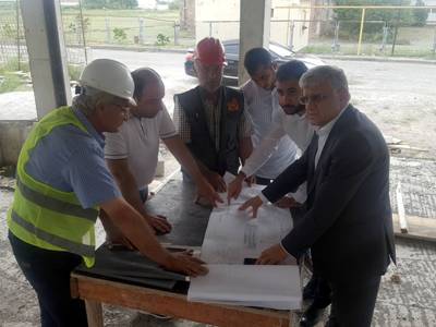 Քաղաքաշինության կոմիտեի ղեկավարը հետևել է մարզական կառույցների շինարարության ընթացքին
