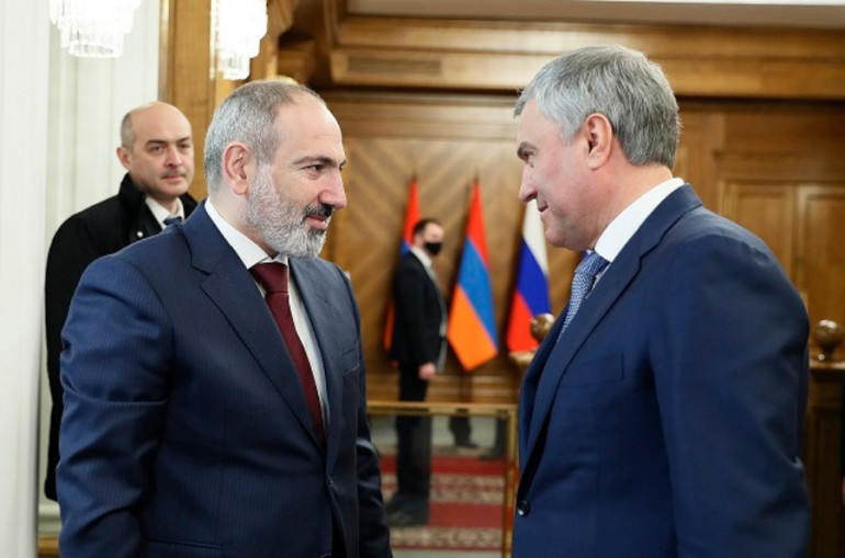 Փաշինյանն ու Վոլոդինը քննարկել են ՀԱՊԿ անդամ երկրների օրենքների մոտարկումը
