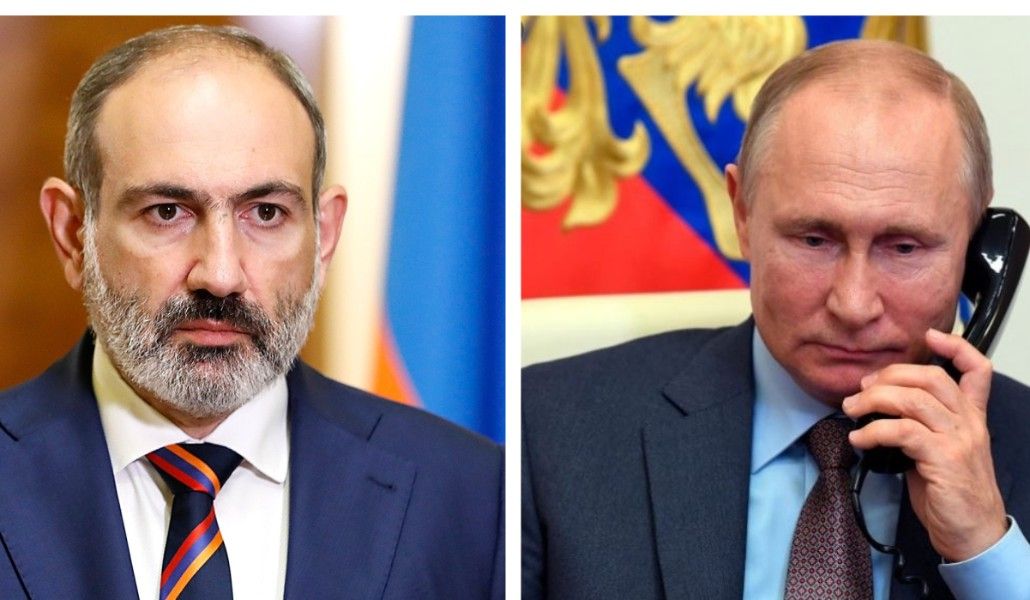 Путин и Пашинян обсудили реализацию договоренностей по Карабаху