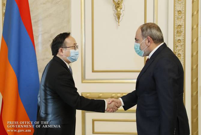 Չինաստանի դեսպանը Փաշինյանին է փոխանցել «Շանհայ Էքսպո - 2021» ցուցահանդեսին մասնակցելու հրավերը