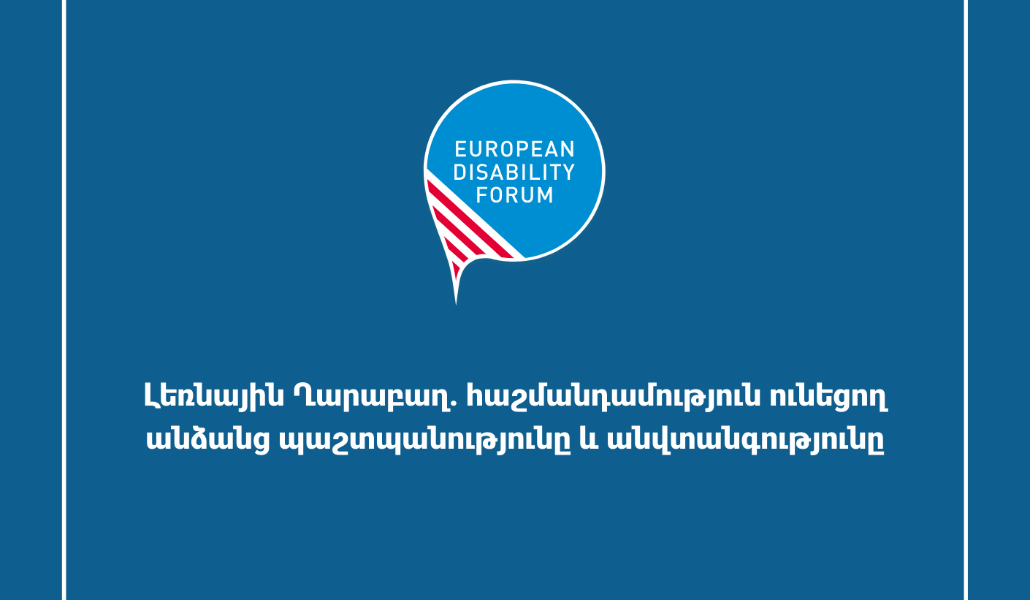 Հաշմանդամություն ունեցողները, որոնք ԼՂ-ում են, բռնության ու մահվան մեծ վտանգի տակ են․ Ահազանգ