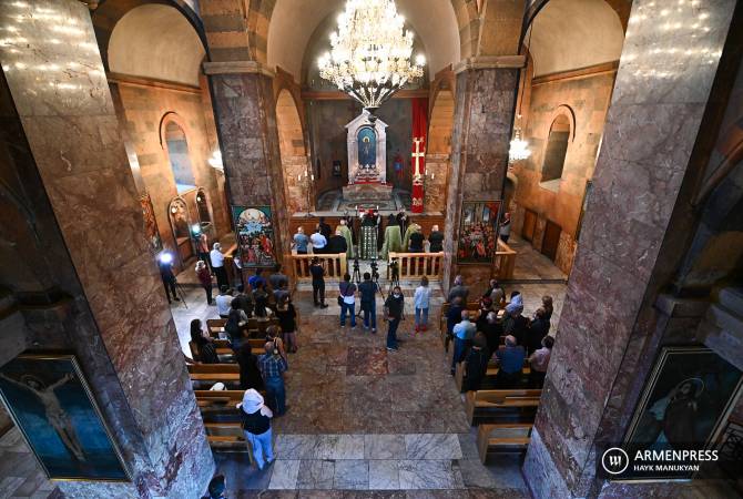 Բեյրութի պայթյունի զոհերի հիշատակին նվիրված քառասնօրյա հոգեհանգստի կարգ կատարվեց ՍԲ Սարգիս եկեղեցում