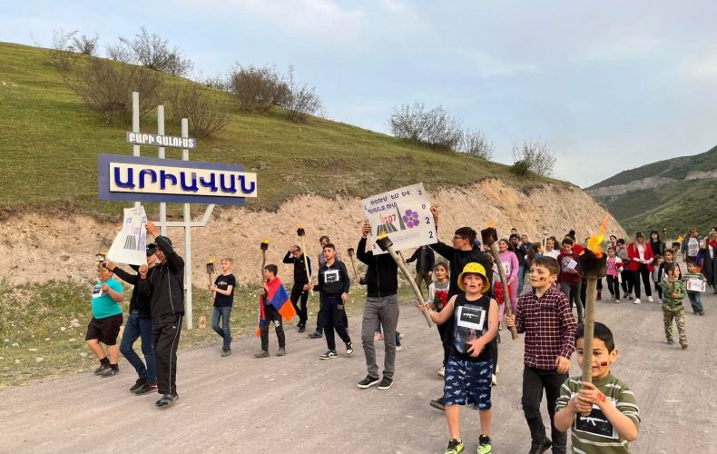 Աղավնոյում նույնպես ջահերով երթ են անցկացրել
