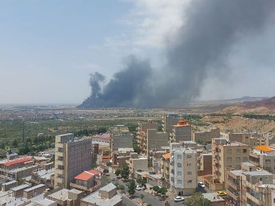 Израиль нанес новый удар по военному аэропорту в городе Тебриз в Иране