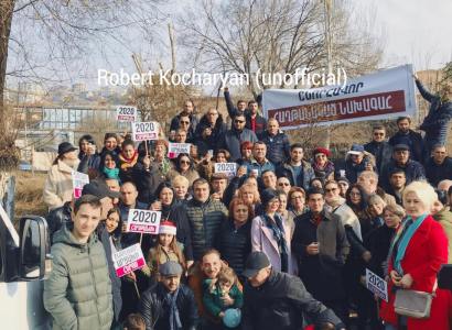 Քոչարյանի հետևորդները գնացել են ԱԱԾ նրան շնորհավորելու 
