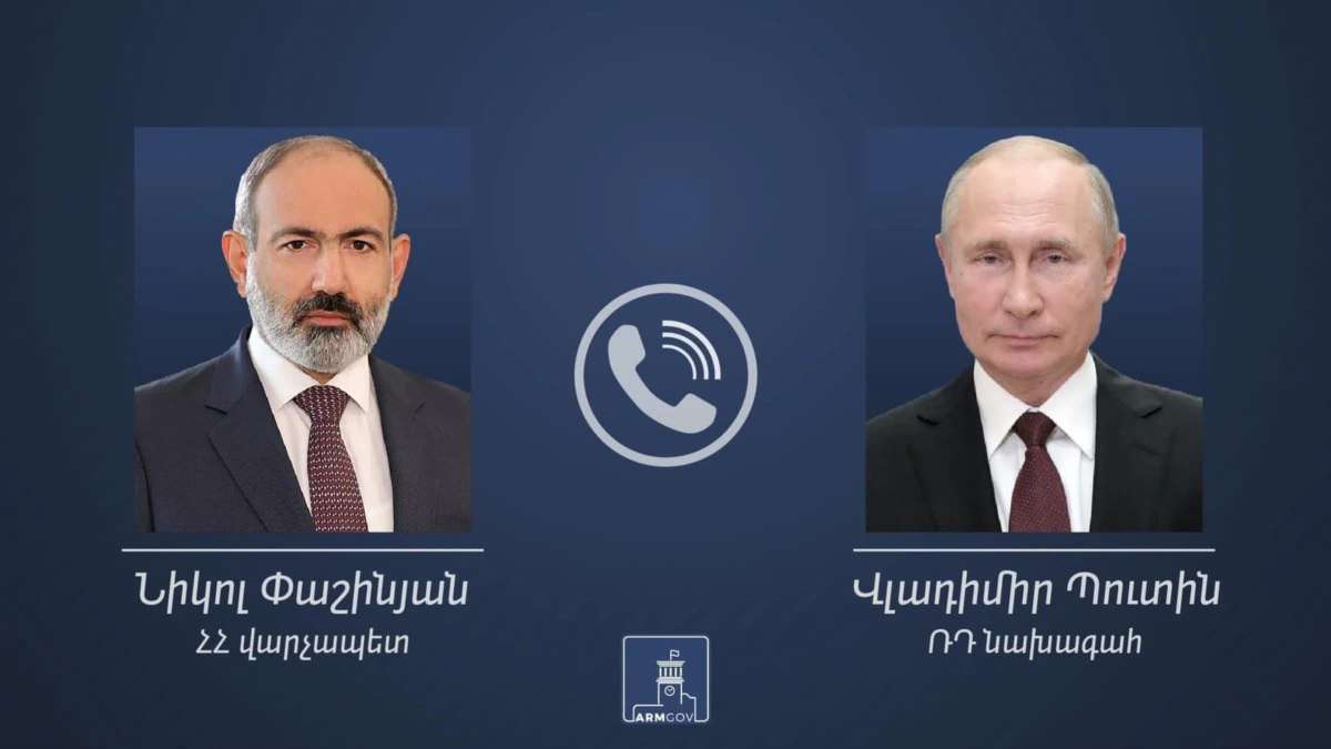 Նիկոլ Փաշինյանը Վլադիմիր Պուտինին է ներկայացրել Ադրբեջանի զինված ուժերի կողմից Հայաստանի սուվերեն տարածքի ուղղությամբ կեսգիշերից սկսված սադրիչ, ագրեսիվ գործողությունների վերաբերյալ