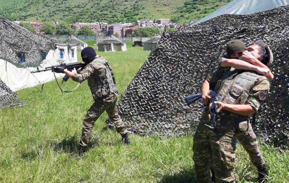 Զինծառայողներն անցկացրել են մարտավարական վարժանքներ
