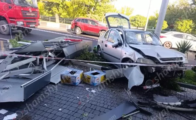 33-ամյա վարորդը «Opel»-ով մխրճվել է բենզալցակայանի մեջ՝ կոտրելով էլեկտրասրուսնը