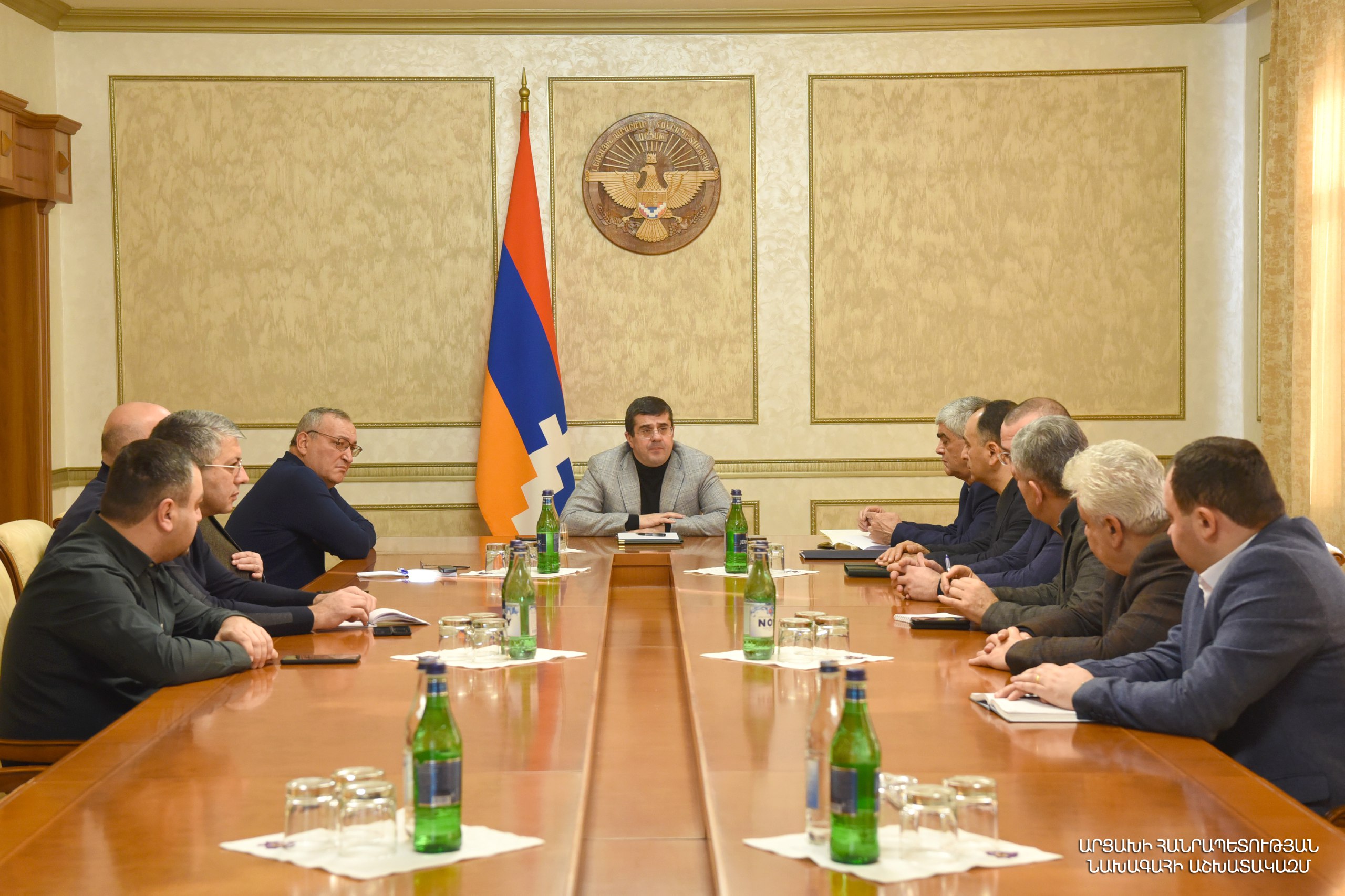 Արայիկ Հարությունյանն ընդունել է Արցախի ԱԺ-ում ներկայացված քաղաքական ուժերի ներկայացուցիչներին