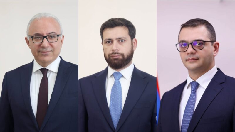 Սաֆարյանը, Կոստանյանը և Աբիսողոմյանը վերանշանակվել են ԱԳ նախարարի տեղակալի պաշտոնում