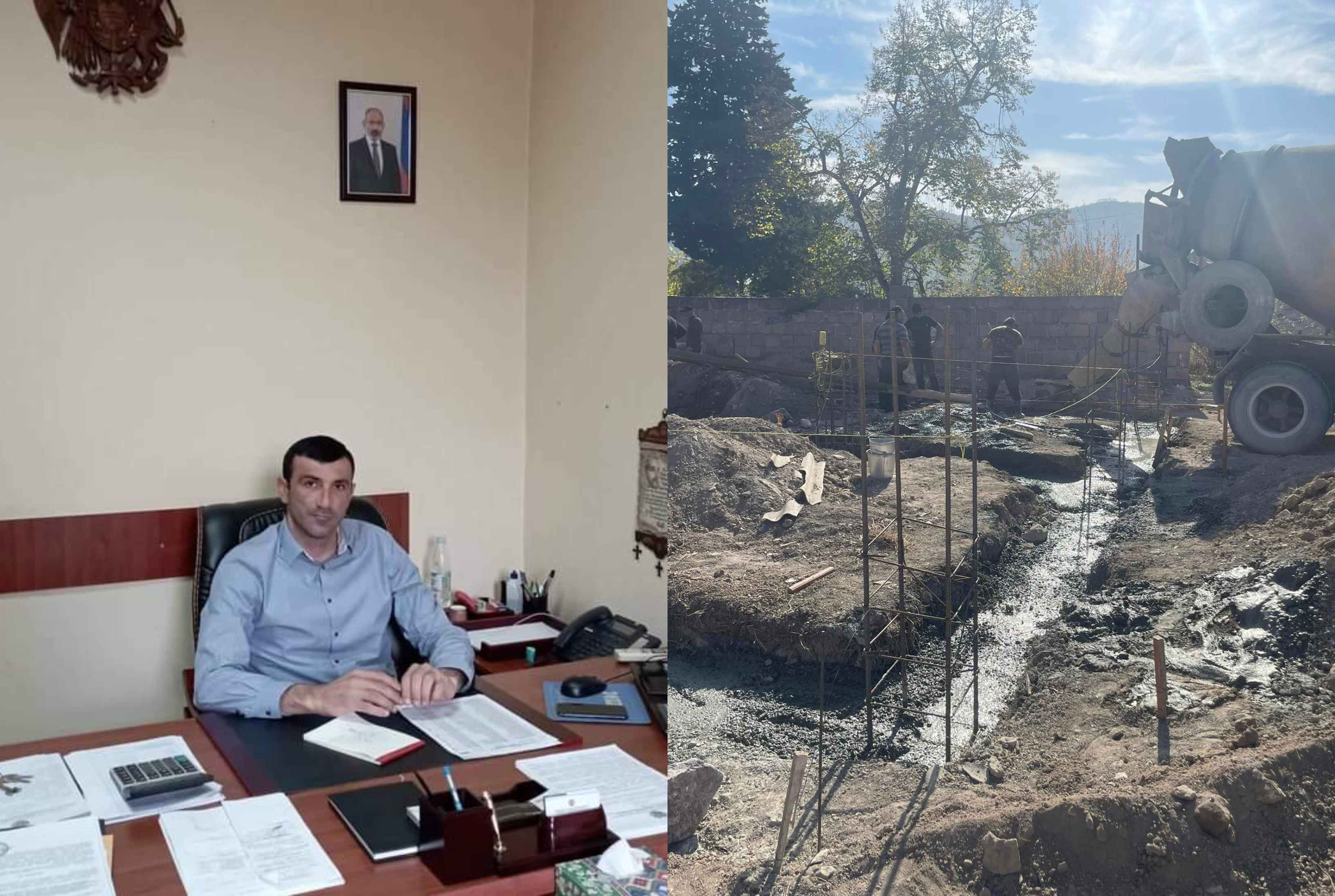 Տան հիմնարկեք` սահմանամերձ Ծաղկավանում. մասնակցել է Իջևանի փոխհամայնքապետը
