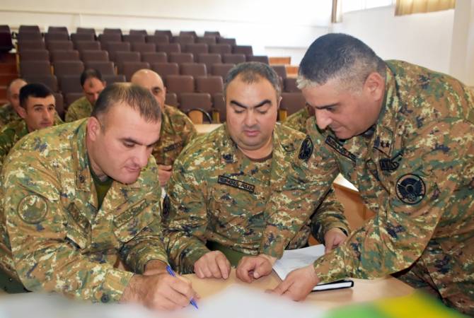 Չորրորդ զորամիավորումում անցկացվել է զորավարժության ղեկավար կազմի հրահանգավորում