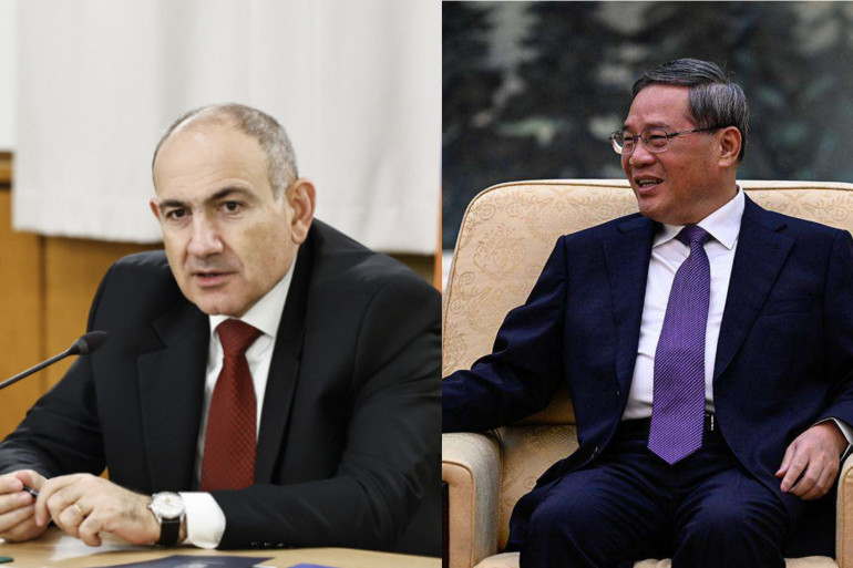 Չինաստանը պատրաստ է համագործակցել Հայաստանի հետ՝ առաջնորդվելով փոխադարձ հարգանքի, փոխադարձ վստահության և փոխշահավետ սկզբունքներով․ Չինաստանի վարչապետը՝ Փաշինյանին