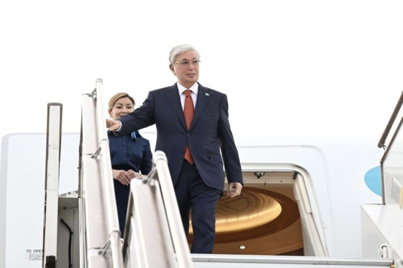 Ղազախստանի նախագահը ժամանել է Ադրբեջան