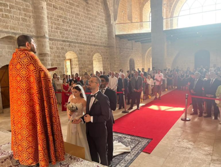 Թուրքիայի Մալաթիայի Սուրբ Երրորդություն հայկական եկեղեցում տեղի է ունեցել պսակադրության արարողություն