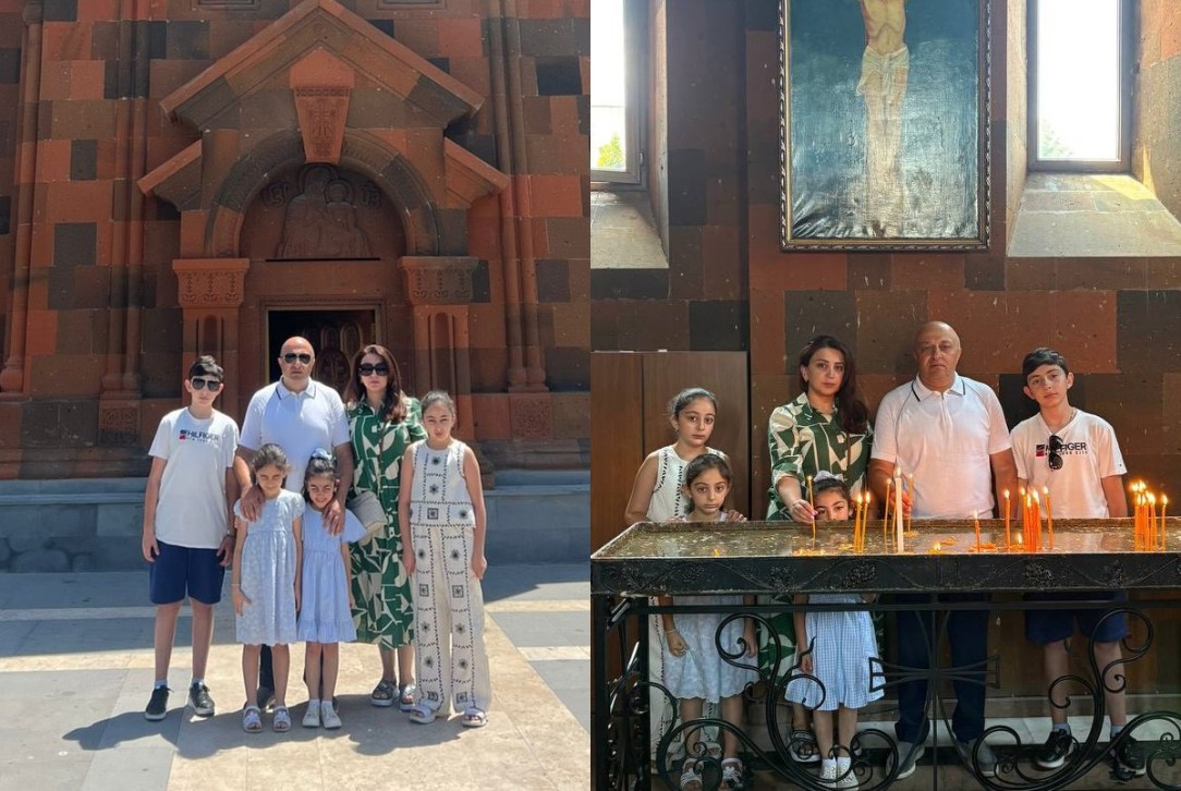 «Կալանքից 1 ժամ առաջ». Արթուր Սարգսյանն ընտանիքի հետ եկեղեցի է գնացել. Լուսանկարներ