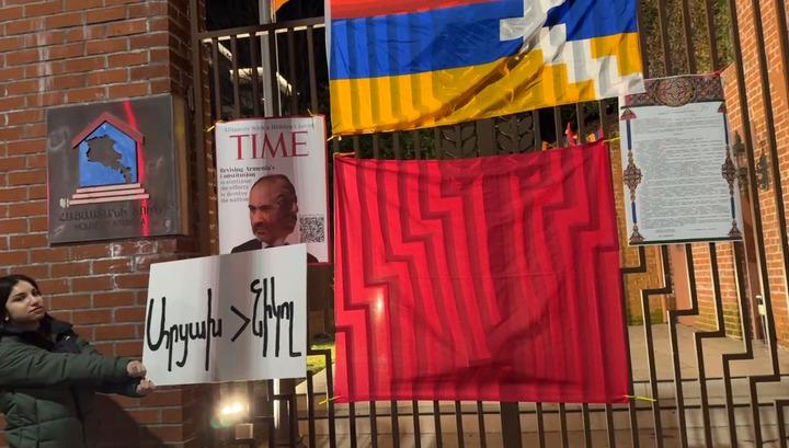«Արցախը ողջ է»․ բողոքի ցույց Լոս Անջելեսում ՀՀ գլխավոր հյուպատոսության դիմաց