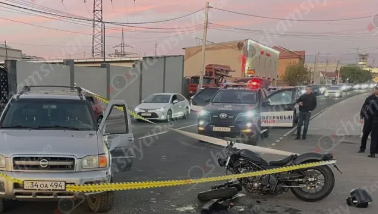 Ողբերգական վթար «Honda» մոտոցիկլի ու «Nissan Pathfinder»-ի բախումից մոտոցիկլավարը մահացել է
