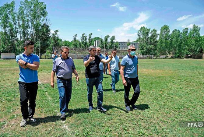 ՀՖՖ ղեկավարությունն այցելել է Վայոց Ձորի մարզ` ծանոթացել մարզադաշտերի վիճակին