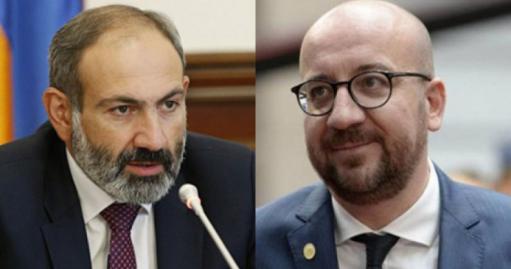 Премьер-министр провел телефонный разговор с председателем Европейского совета Шарлем Мишелем